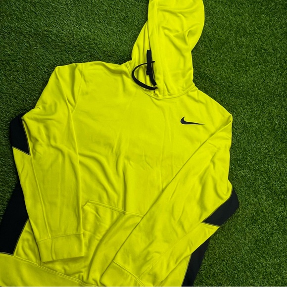 Nike Therma-Fit KO 2.0 Hoodie Men’s L Yellow Pullover Training Sweatshirt‎ - Picture 1 of 6